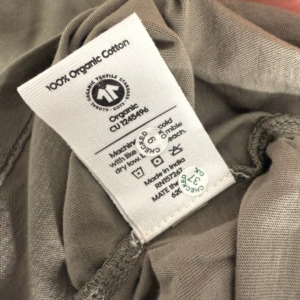 Mate The Label Organic Cotton Boyfriend Tee, Pebble, XL - Picture 4 of 4